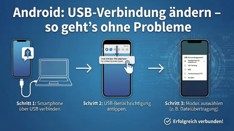 Android: USB-Verbindung ändern – so geht’s ohne Probleme