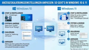 Anzeigeskalierungseinstellungen anpassen: So geht’s in Windows 11 und 10