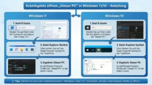 Arbeitsplatz öffnen „Dieser PC“ in Windows 11/10 – Anleitung