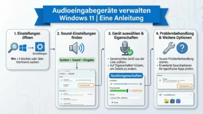 Audioeingabegeräte verwalten Windows 11 | Eine Anleitung