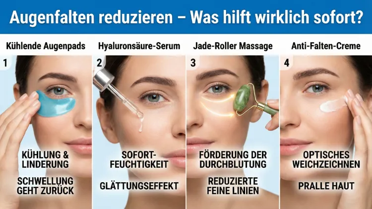 Augenfalten reduzieren – Was hilft wirklich sofort? Tipps