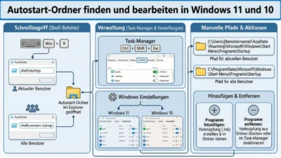 Autostart-Ordner finden und bearbeiten in Windows 11 und 10