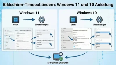 Bildschirm-Timeout ändern: Windows 11 und 10 Anleitung