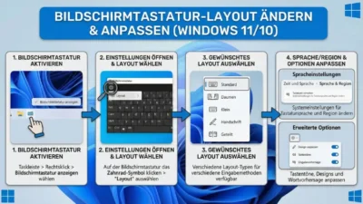 Bildschirmtastatur-Layout ändern, anpassen – Windows 11/10