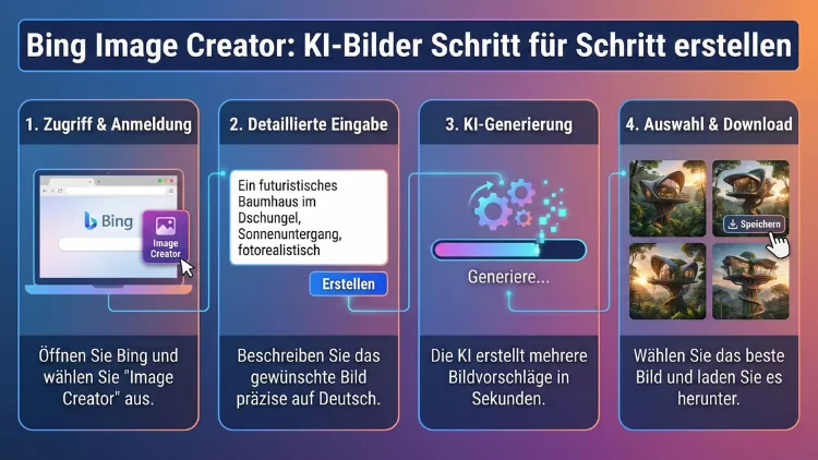Bing Image Creator: KI-Bilder Schritt für Schritt erstellen