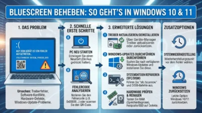 Windows 11 und 10: Bluescreen beheben – Anleitung
