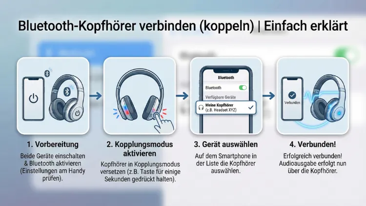 Bluetooth-Kopfhörer verbinden (koppeln) | Einfach erklärt