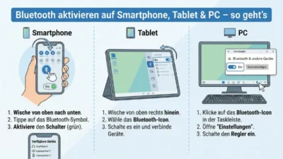 Bluetooth aktivieren auf Smartphone, Tablet & PC – so geht’s