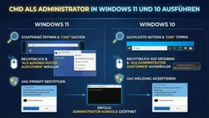 CMD als Administrator in Windows 11 und 10 ausführen