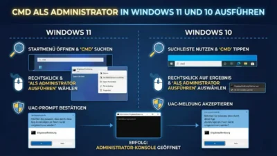 CMD als Administrator in Windows 11 und 10 ausführen