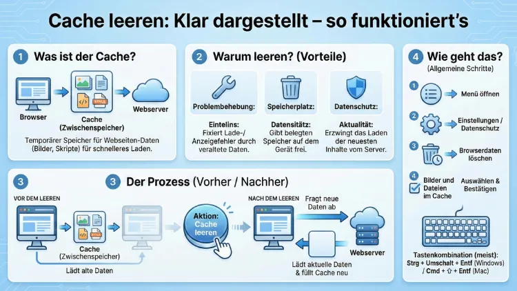 Cache leeren: Klar dargestellt – so funktioniert’s