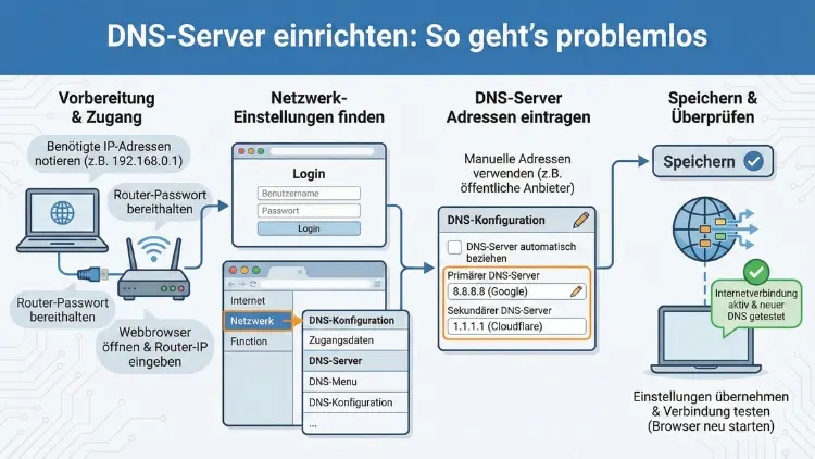 DNS-Server einrichten: So geht’s problemlos