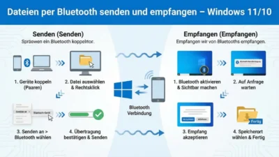 Dateien per Bluetooth senden und empfangen – Windows 11/10