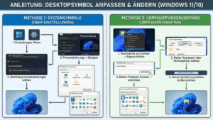Desktopsymbole anpassen und ändern Anleitung | Windows 11/10