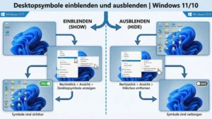 Desktopsymbole einblenden und ausblenden | Windows 11/10