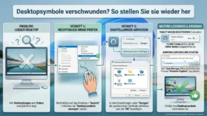 Desktopsymbole verschwunden? So stellen Sie sie wieder her