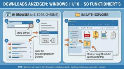 Downloads anzeigen: Windows 11/10 – so funktioniert’s