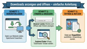 Downloads anzeigen und öffnen – einfache Anleitung