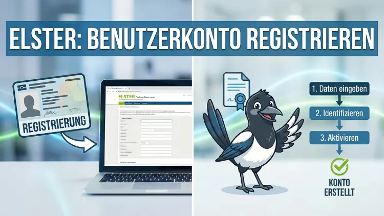 Elster: Benutzerkonto registrieren – Schritt für Schritt