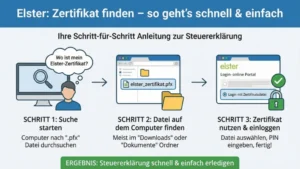 Elster: Zertifikat finden – so geht’s schnell & einfach
