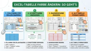 Excel-Tabelle Farbe ändern: So geht’s