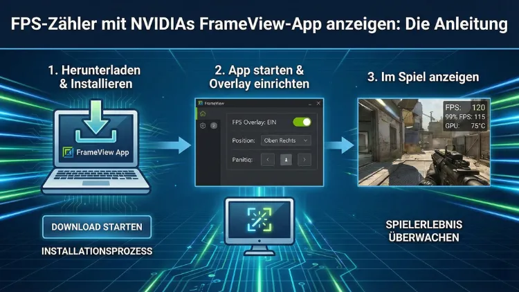 FPS-Zähler mit NVIDIAs FrameView-App anzeigen: Die Anleitung
