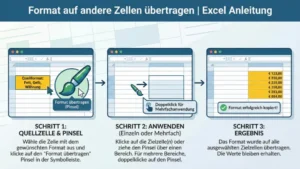 Format auf andere Zellen übertragen | Excel Anleitung