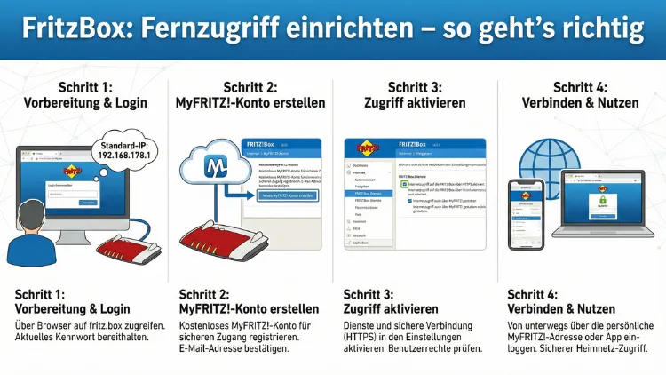 FritzBox: Fernzugriff einrichten – so geht’s richtig