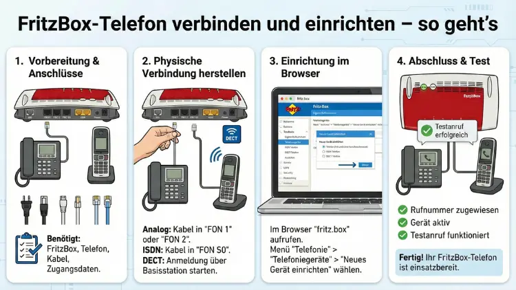 FritzBox-Telefon verbinden und einrichten – so geht’s