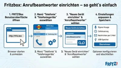 Fritzbox: Anrufbeantworter einrichten – so geht’s einfach