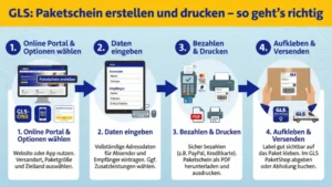 GLS: Paketschein erstellen und drucken – so geht’s richtig