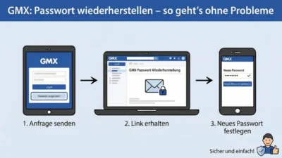 GMX: Passwort wiederherstellen – so geht’s ohne Probleme