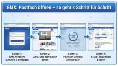 GMX: Postfach öffnen – so geht’s Schritt für Schritt