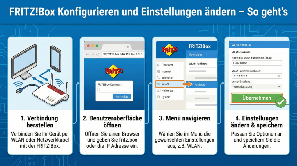 Fritzbox konfigurieren und Einstellungen ändern – so geht’s