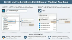 Geräte und Treiberpakete deinstallieren | Windows Anleitung