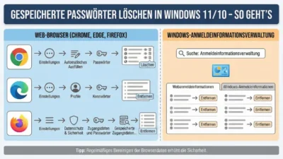 Gespeicherte Passwörter löschen in Windows 11/10 – so geht’s