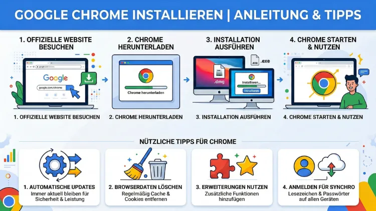 Google Chrome installieren | Anleitung & Tipps
