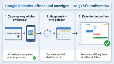 Google Kalender öffnen und anzeigen – so geht’s problemlos