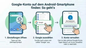 Google-Konto auf dem Android-Smartphone finden: So geht’s