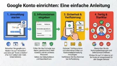 Google Konto einrichten: Eine einfache Anleitung