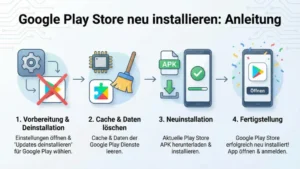 Google Play Store neu installieren: Anleitung