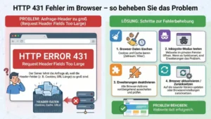 HTTP 431 Fehler im Browser – so beheben Sie das Problem