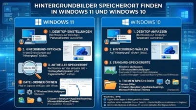 Hintergrundbilder Speicherort finden in Windows 11 und Windows 10