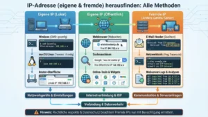 IP-Adresse (eigene & fremde) herausfinden: Alle Methoden