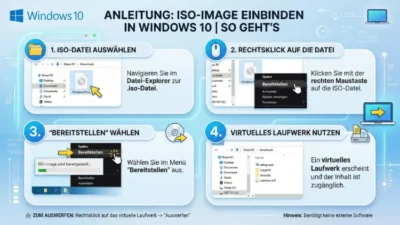 ISO-Image einbinden in Windows 10 | So geht’s