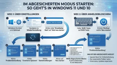 Im abgesicherten Modus starten: So geht’s in Windows 11 und 10