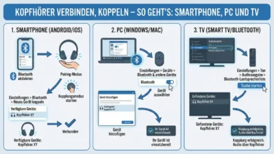 Kopfhörer verbinden, koppeln – so geht Smartphone, PC und TV