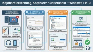 Kopfhörererkennung, Kopfhörer nicht erkannt – Windows 11/10