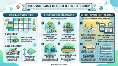 Kreuzworträtsel-Hilfe | So geht’s: Lösungen + Geheimtipp