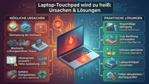 Laptop-Touchpad wird zu heiß: Ursachen & Lösungen